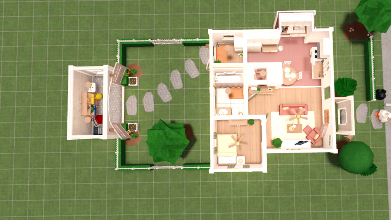 Ground Floor of Layout Cottage Comforts