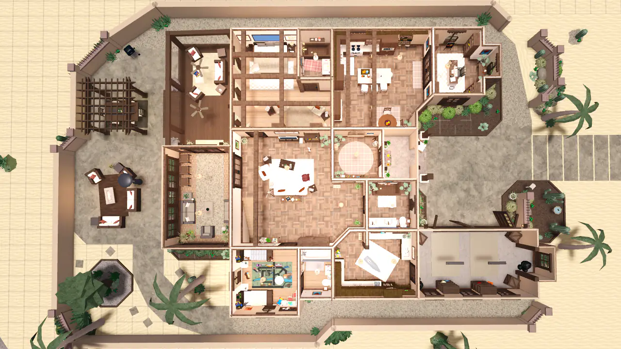Ground Floor of Cactus Canyon Layout