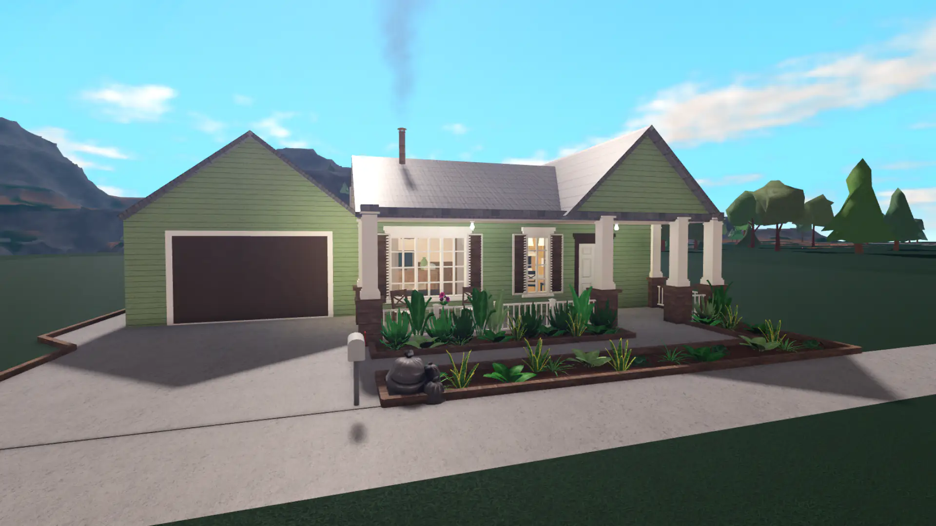 Exterior of Cedar Crest Bloxburg