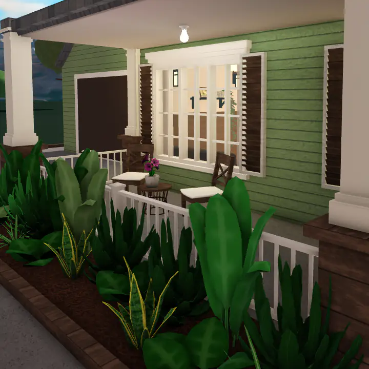 Covered Front Porch of Cedar Crest