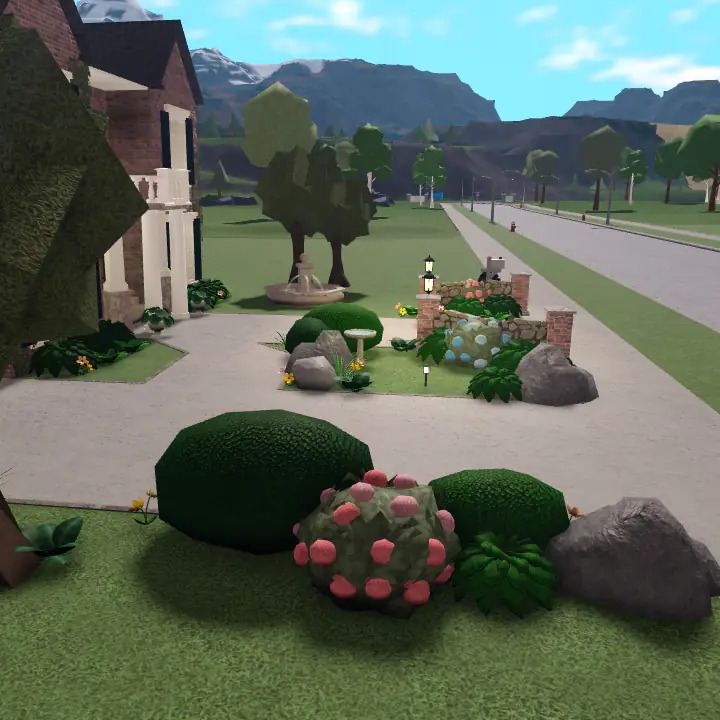 Exterior Landscape Consisting of Bushes and Ferns